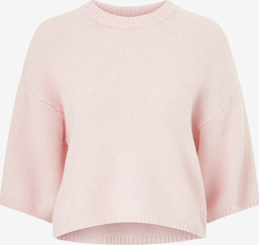 Genser Knitted Short Sleeve Top - Rosa