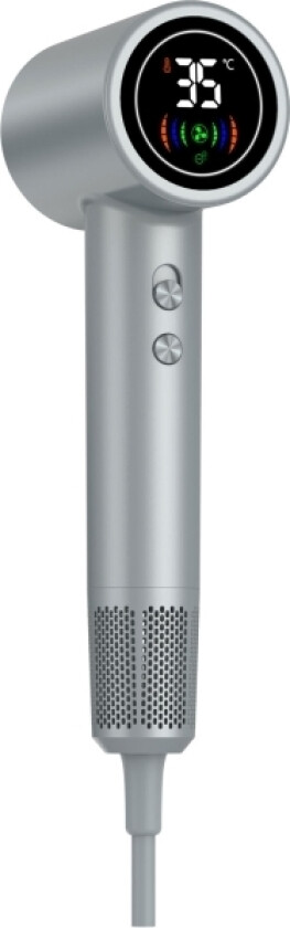 Hårfön Med Led-Display Hdd-1400 Silver