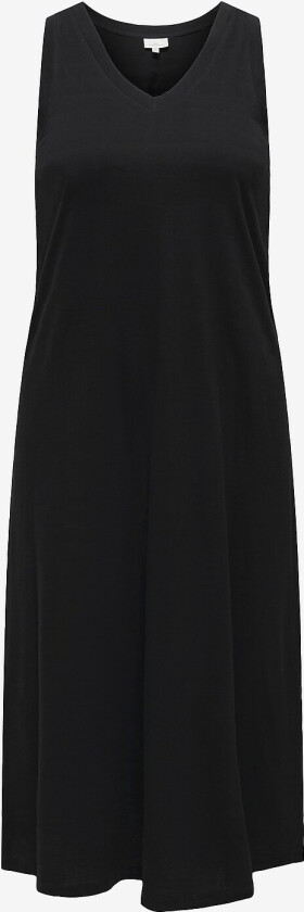 Kjole carMay Life S/L Calf V-neck Dress - Svart