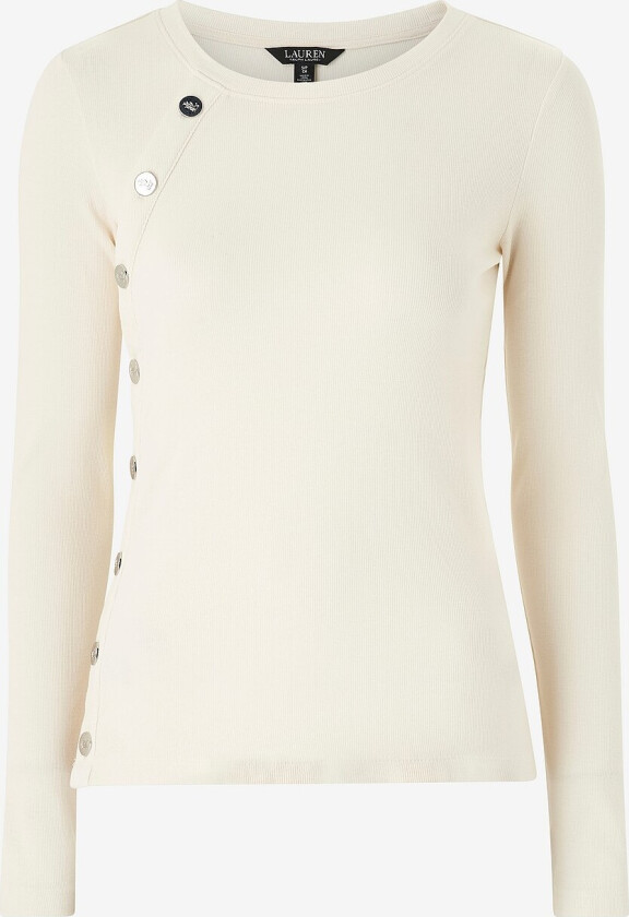 Topp CM 2x2 Rib-lsl-plo - Beige