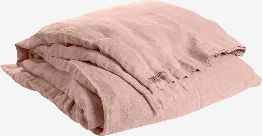Dynetrekk Lovely i vasket lin - Rosa