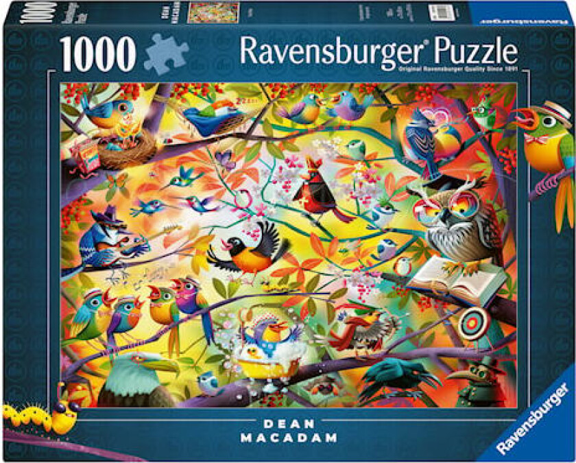 Busy Birdies Puslespill 1000 brikker, Ravensburger