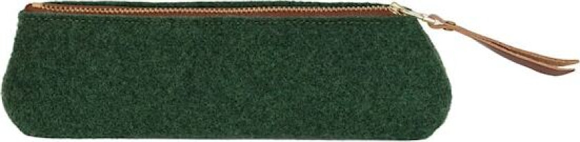 Pennal i økologisk ull Forest Green 20 cm P.A.P & PAPERSTYLE