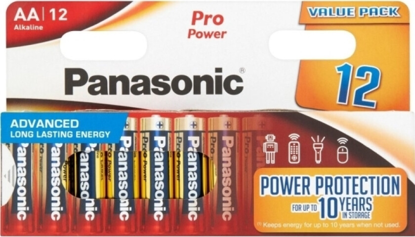 Alkali Pro Power-Batteri Lr6ppg/12Bw Mignon, 12Er Blister (Lr6ppg/12Bw)