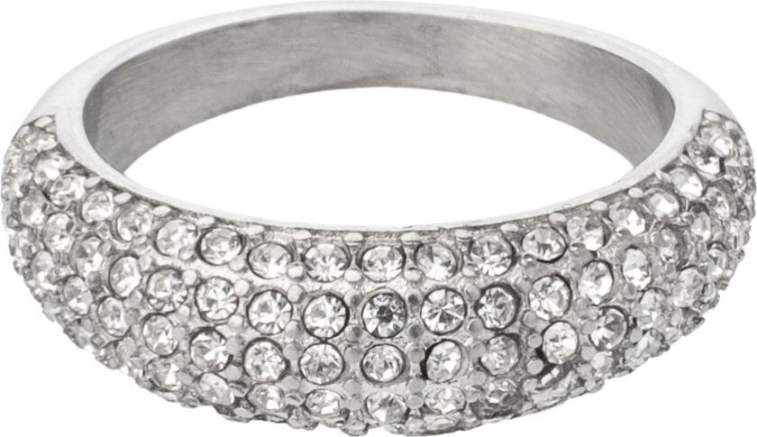 Full Bling Ring Silver Size 1