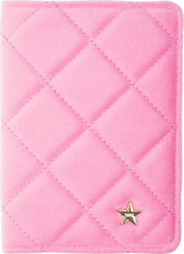 Velvet Quilted Passport Cover Bubblegum Pink