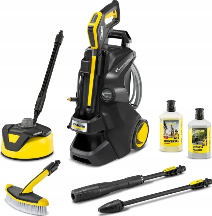 Karcher K 5 Power Control Home &Amp Amp  Brush Anniversary Edition Pressure Washer - 1.324-709.0 Black Yellow