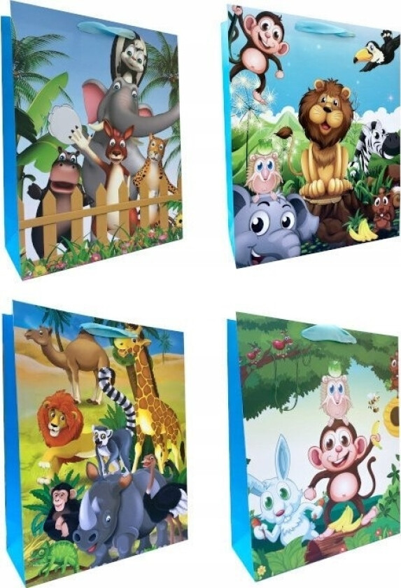 Ju-Piter Gavepose Animals Safarii 3302C 18X23x8cm P12, Pris For 1 Stk.