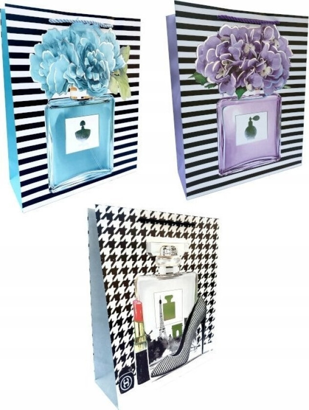 Ju-Piter Gavepose For Dame 9852B 26X32x10cm P12, Pris For 1 Stk.