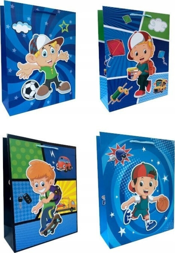 Ju-Piter Gavepose Gutt 560C 18X23x10cm P12, Pris For 1 Stk.