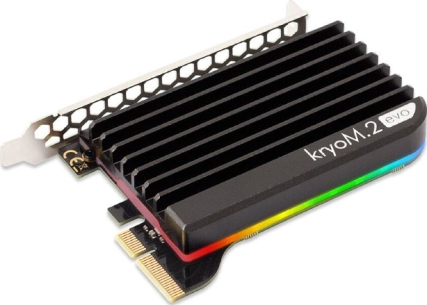 Kryom.2 Rgbpx Pcie 5.0 X4-Adapter For M.2 Pcie Ssd, M-Key, Med Passiv Kjøler