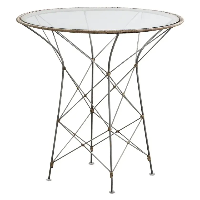 Funky kafébord med glass hasselnøtt