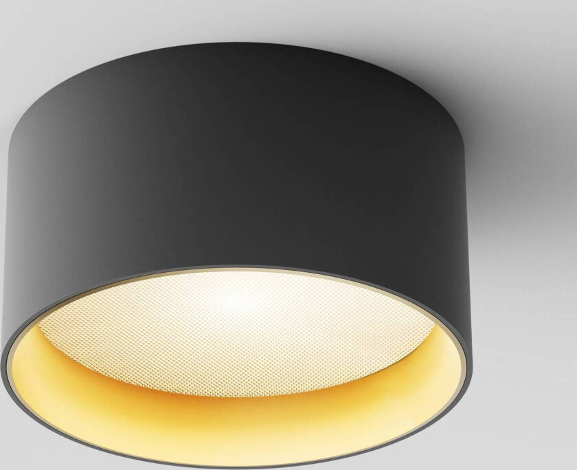 LED-downlight Vega, svart/gull, Ø 14 cm, 15W, aluminium