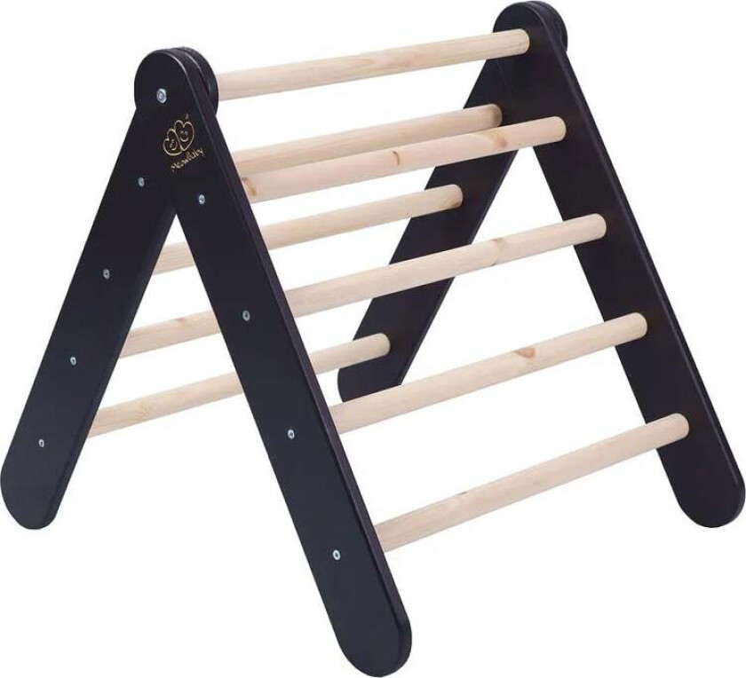 Meowbaby Klatretrekant, Svart - Motoriske møbler - Furu