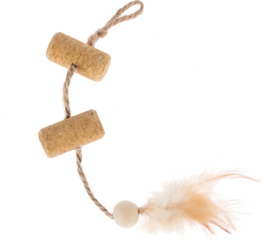 korkleketøy med fjær - 1 stk