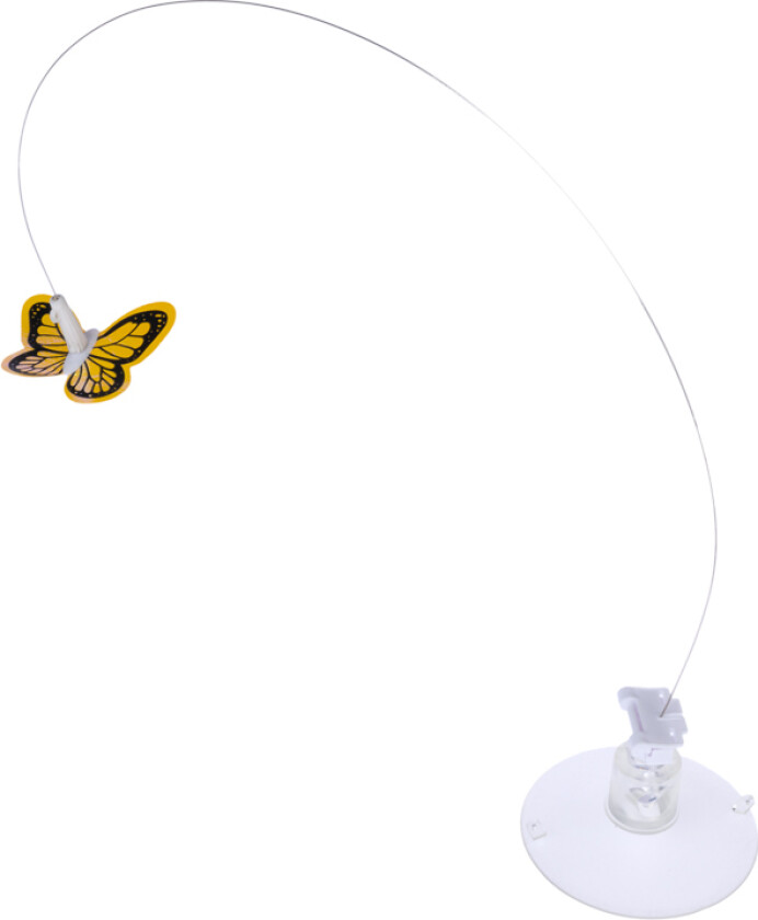 katteleketøy sommerfugl med sugekopp - 1 stk