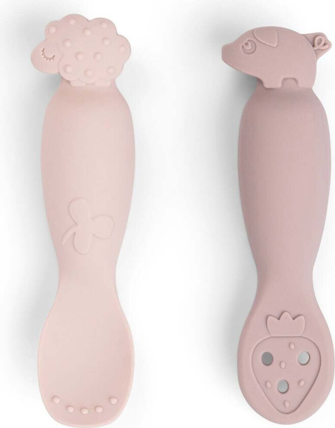 Tiny Farm Skjeer 2-Pakk, Powder - Tåteflasker & Tilbehør - Silikon