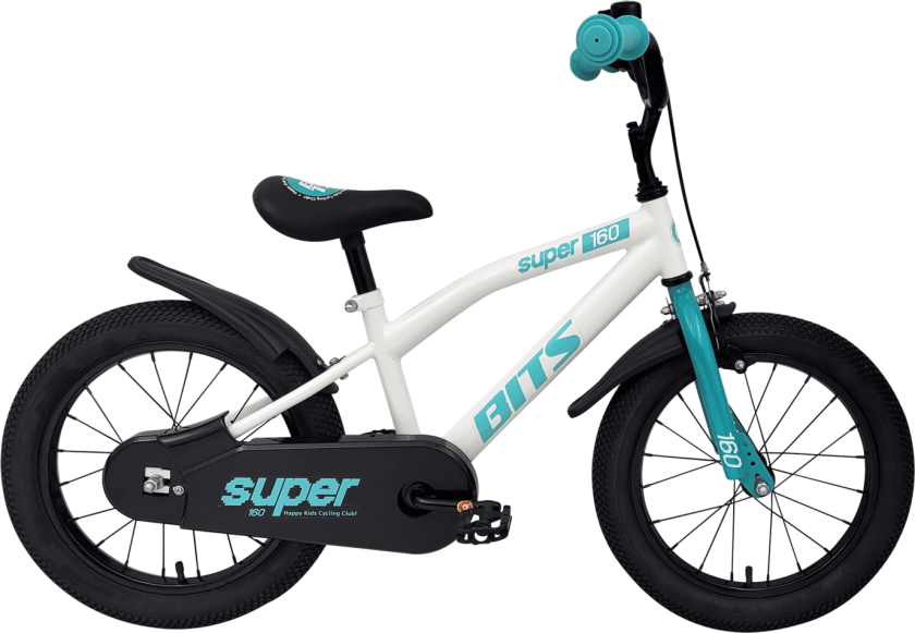 Super 16 WHITE/GREEN 25, barnesykkel WHITE/GREEN