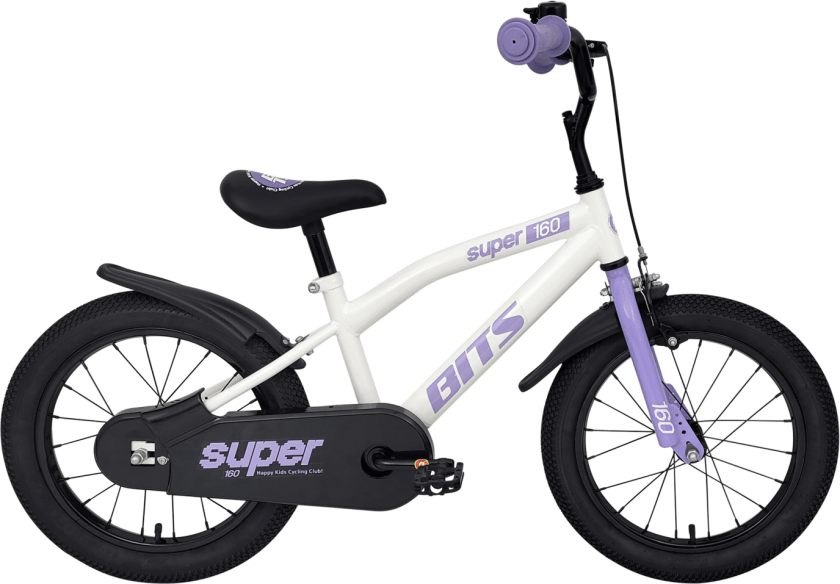 Super 16 WHITE/VIOLET 25, barnesykkel White/Violet