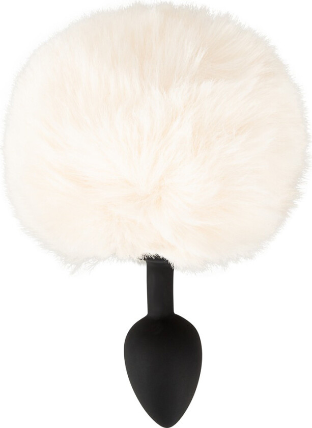 You2Toys: Fluffy Bunny Tail Butt Plug, small, hvit