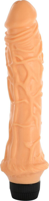 SevenCreations: Perfect Pleasures Dildo Vibrator, 24 cm, lys