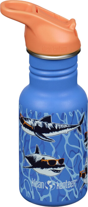 Kid Classic Narrow Flip drikkeflaske 355 ml, sharks in shades