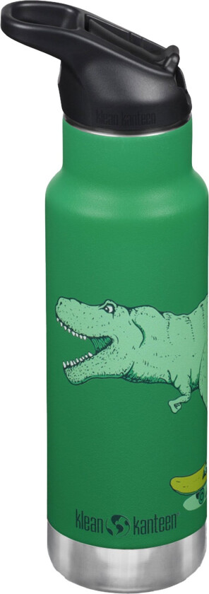 Kid Narrow Flip Sport drikkeflaske 355 ml, dino skate