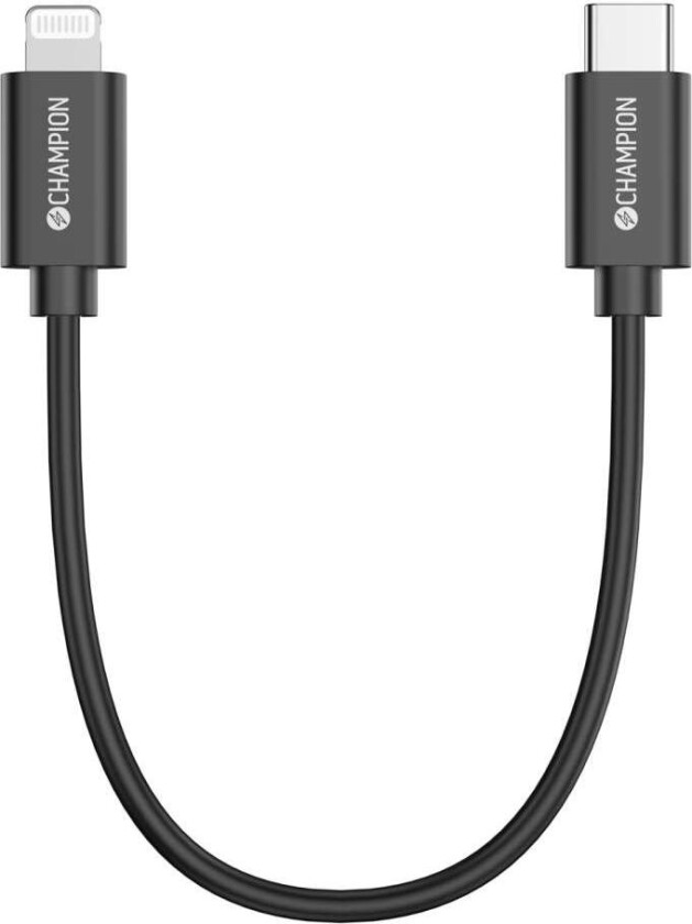 USB-C til Lightning-kabel 30cm Sort