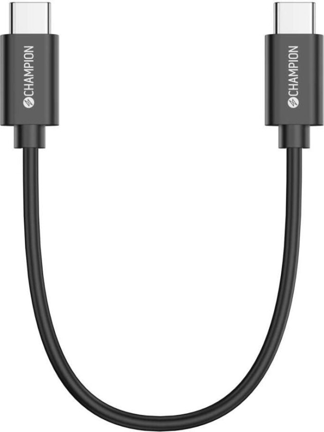 USB-C-kabel 30cm Sort