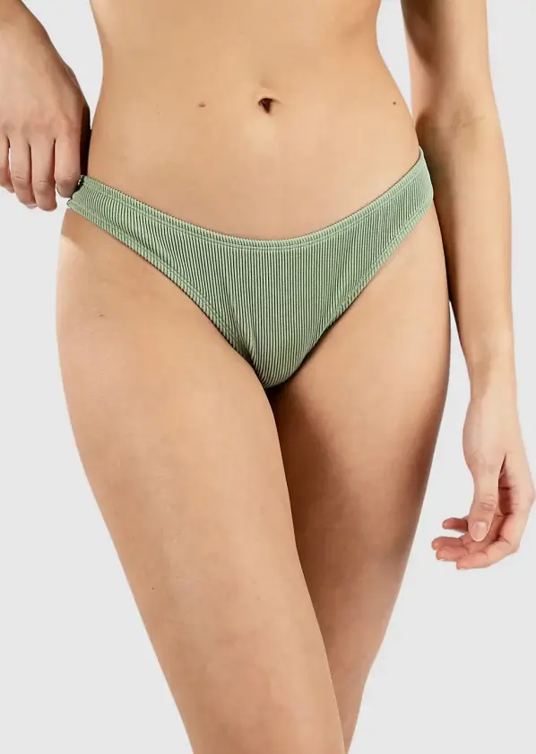 Hurley Ribbed Cheeky Bum Bikinitruse grønn