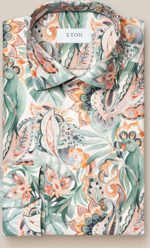 SLIM FIT TWILL SHIRT Mønster, 45