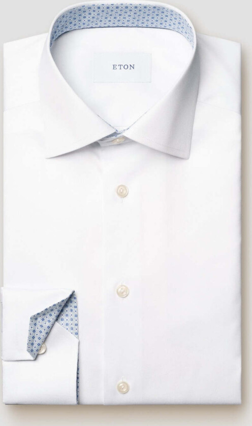 CONTEMPORARY TWILL SHIRT Hvit, 46