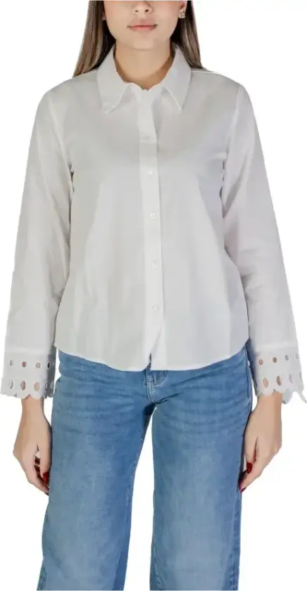 Jacqueline de Yong, Dame, Bluser & Skjorter, Hvit, L