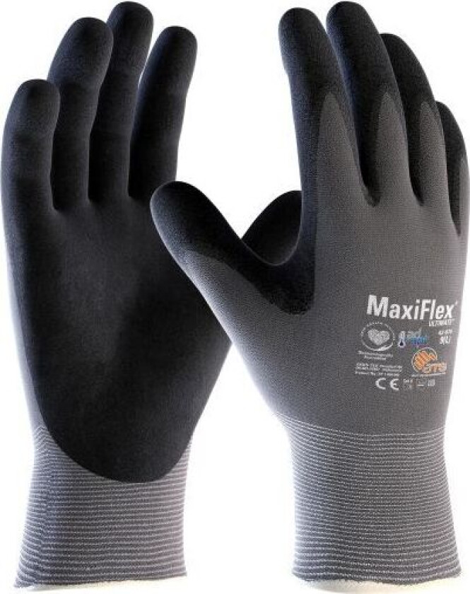 MaxiFlex ULTIMATE 42-874 Monteringshanske med Adapt-teknologi Størrelse 7