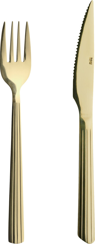 - 8 pcs - Steakset - Gold (14641)
