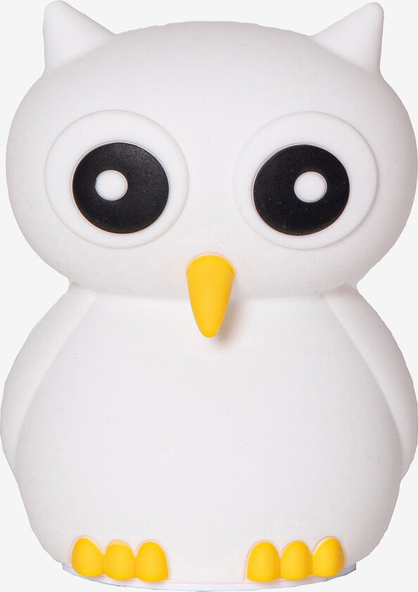 Nattlampe LED Funksjonell ugle - Hvit