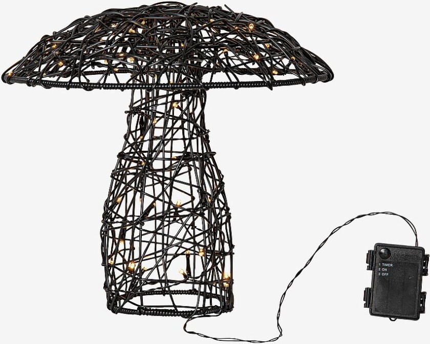 Utendørs dekorasjon Otto 34cm - Svart