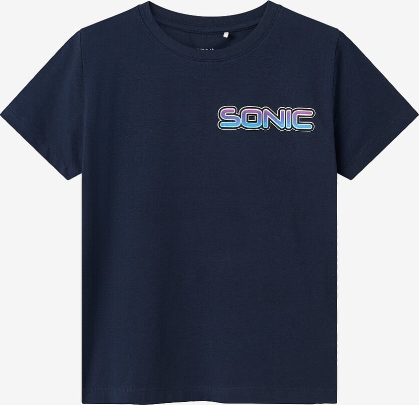 T-skjorte nkmMarcel Sonic Nreg SS Top Sky - Blå