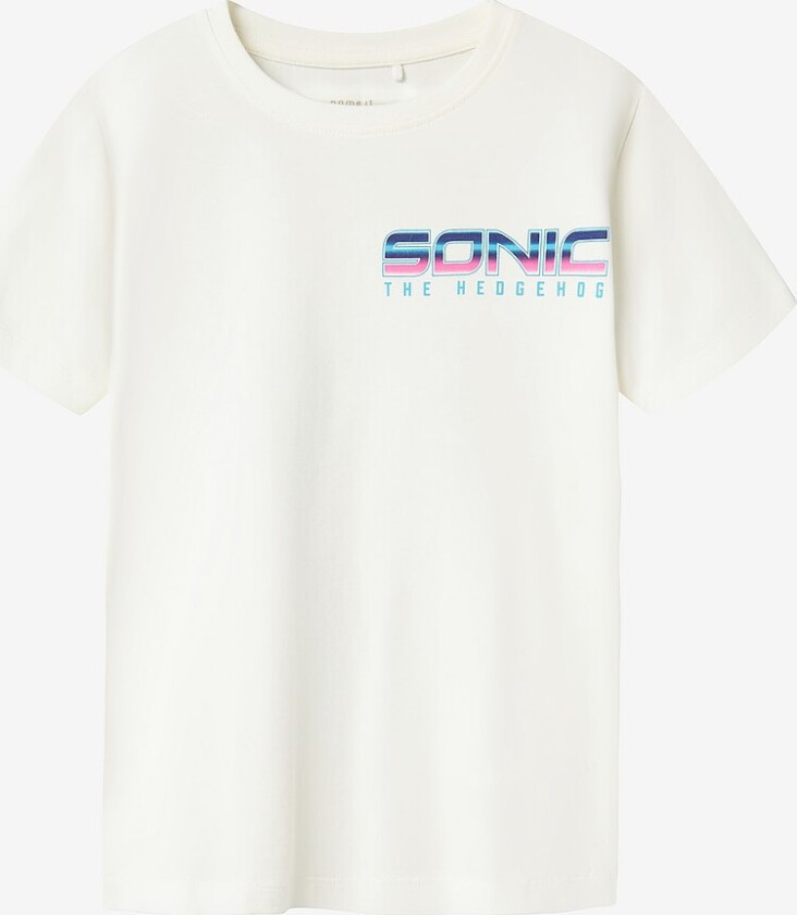 T-skjorte nkmMarcel Sonic Nreg SS Top Sky - Hvit