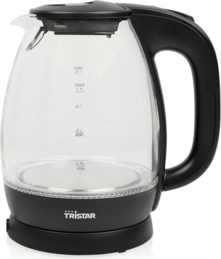 Wk-3405, 1,7 L, 2200 W, Svart, Transparent, Glas, Vattennivå Indikator, Överhettningsskydd