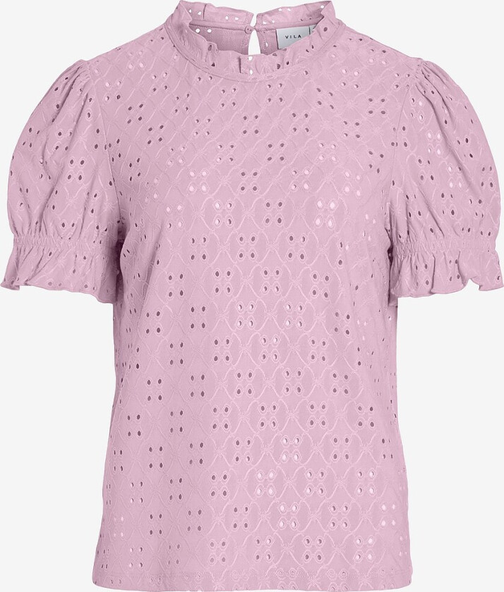 Topp viKawa S/S Flounce Top - Rosa