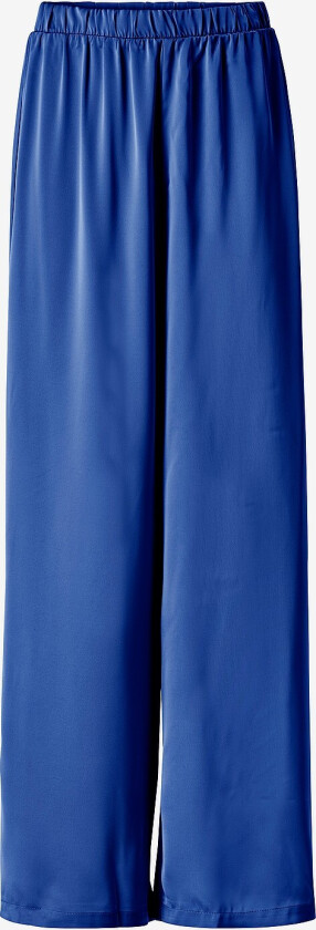 Bukser viClair Sateen HW Trousers - Blå