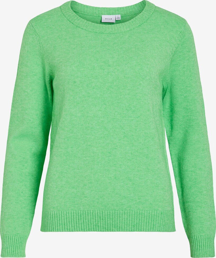 Pullover viRil L/s O-neck Knit Top - Grønn