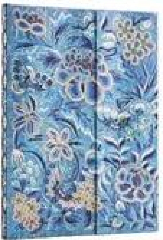 Blue Willow (Celebrate Hanfu) Midi Unlined Hardcover Journal (Wrap Closure)
