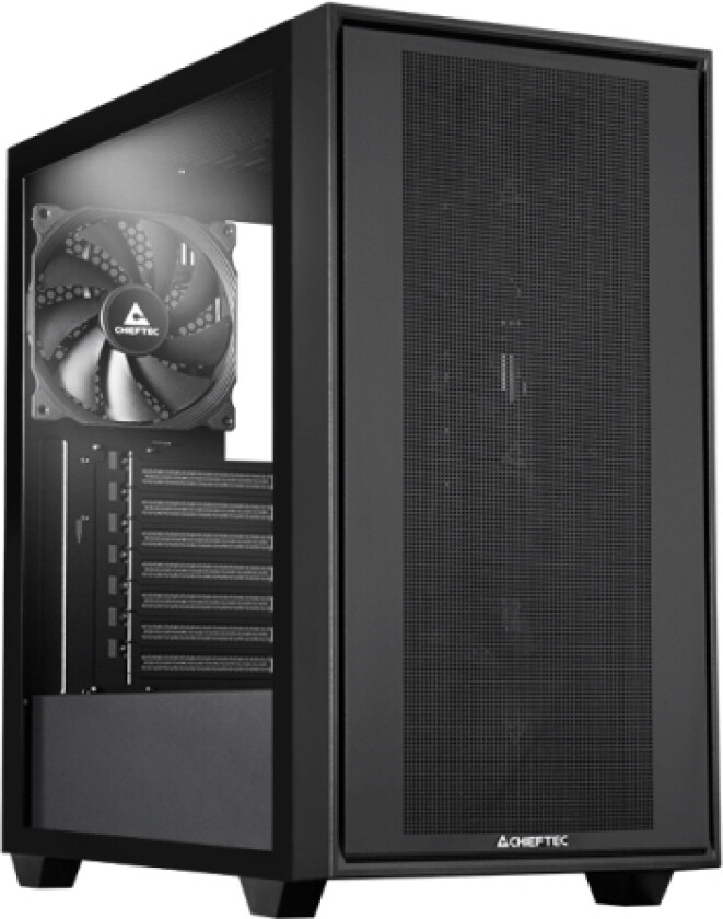 Night Hunter Gs-03B-Blk-Op 4X140mm Pwm Fan, T Glass, Black