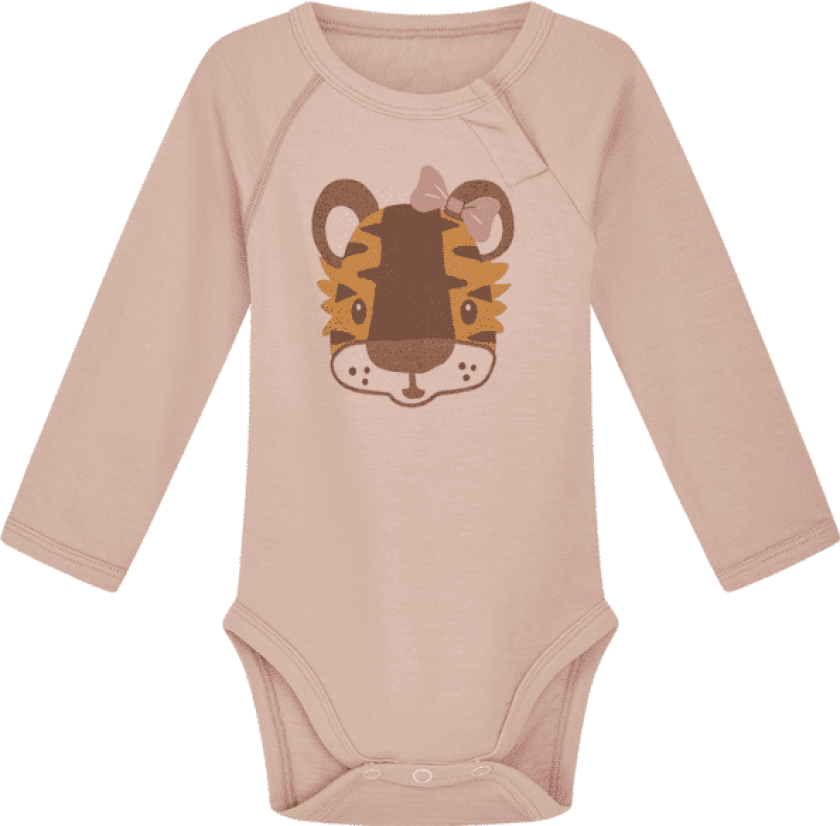 Hust & Claire Basti tiger body ull/bambus, Rose Cloud