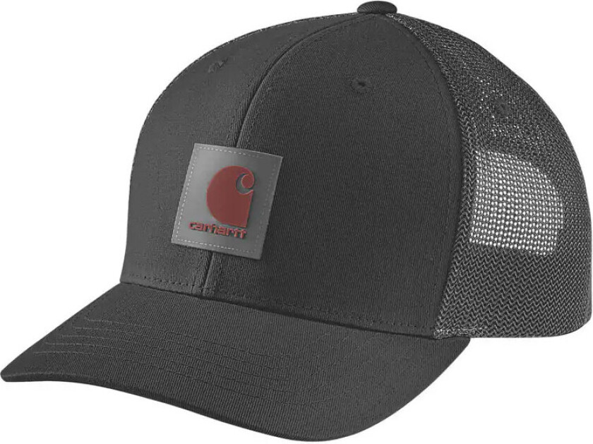 Twill Mesh-Back Logo Patch Cap Black