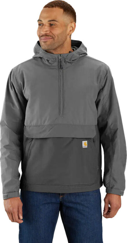Men's Rain Defender Loose Fit Lightweight Packable Anorak Steel/gravel