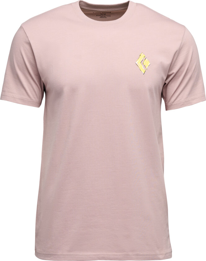 Men's Shredded Short Sleeve Tee Pale Mauve