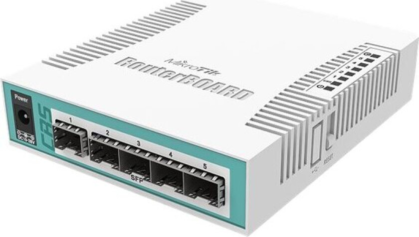 Mikrotik Routerboard Cloud Router Switch Crs106-1C-5S - Switch - Smart - 5 X Gigabit Sfp + 1 X Kombo-Gigabit Sfp - Stasjonær - Poe